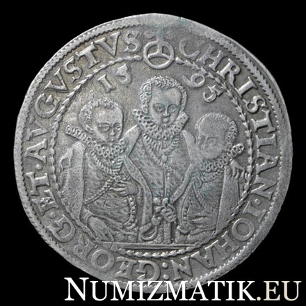 NEMECKO/SASKO - Chrisitan II., Johan Georg I., August (1591-1611) - toliar 1595 HB