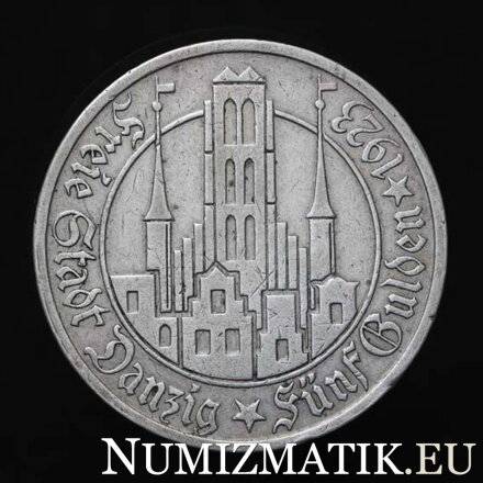 POĽSKO/DANZIG - 5 gulden 1923 Marienkirche