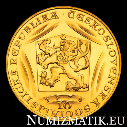 Averz desaťdukátu Karola IV. z roku 1978.