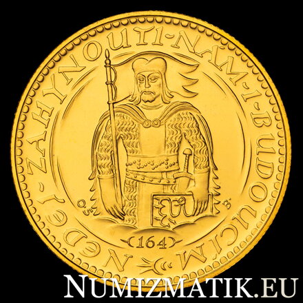 Svätováclavský dukát jubilejný 1918/2018, číslovaný 1 až 500