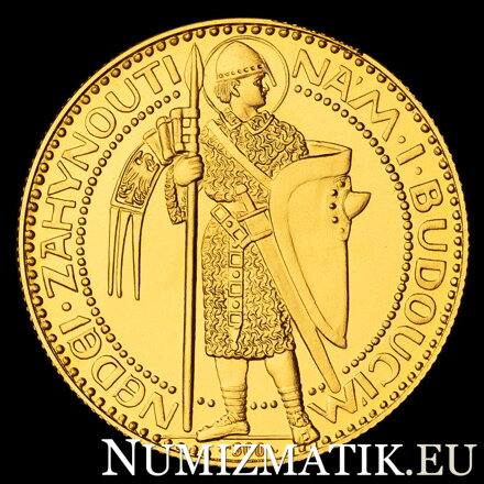 Jubilejný Svätováclavský dukát 1923 odrazok číslo 300 od Josefa Šejnostu
