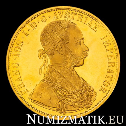 František Jozef I. - 4 dukát 1915, novorazba