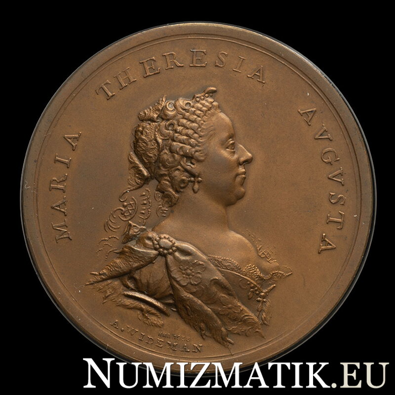 Mária Terézia - Korunovácia v Bratislave - AE medaila 1741/1958 HMA