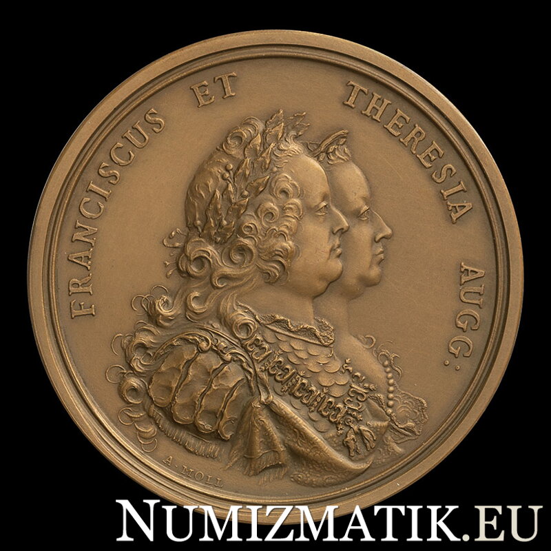 Mária Terézia - Víťazstvo nad Prusmi pri Kolíne - AE medaila 1757/1958 HMA