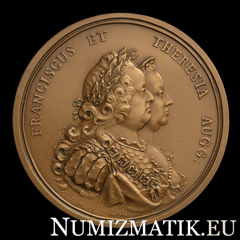 Mária Terézia - Víťazstvo nad Prusmi pri Kolíne - AE medaila 1757/1958 HMA