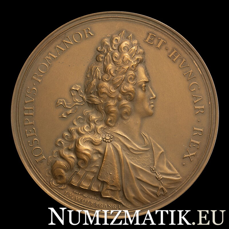 Jozef I. - Na výstavbu zámku Schönbrunn - AE medaila 1700/1914 HMA
