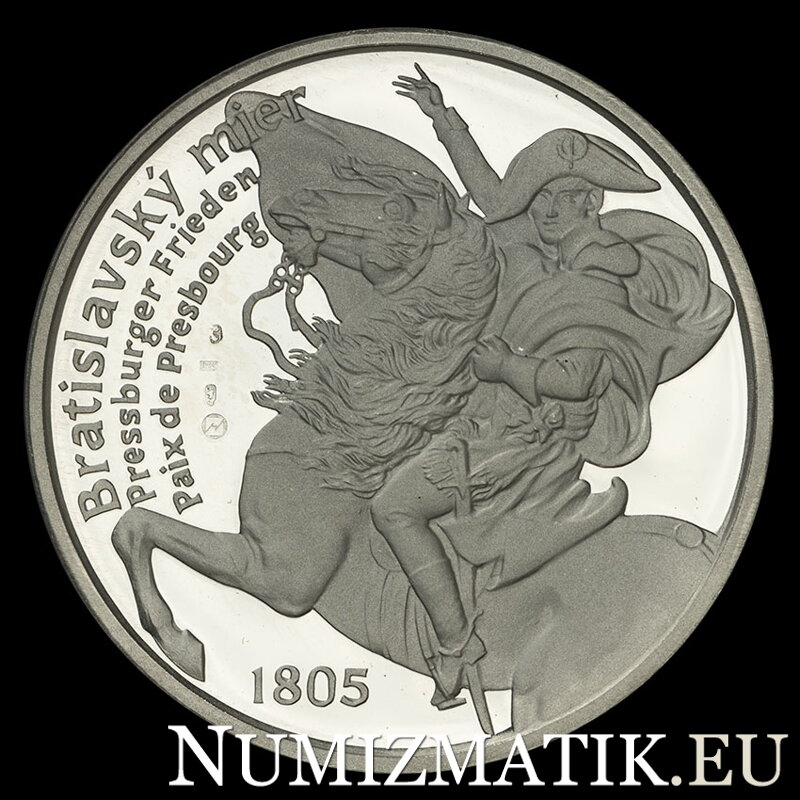 200th anniversary of the signing of the Peace of Pressburg - silver medal - M. Poldaufová