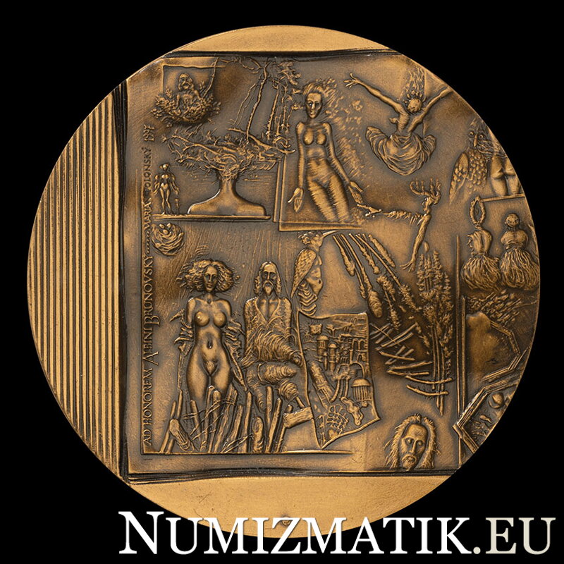 Ad Honorem Albín Brunovský 1997, - AE jednostranná medaila - M. Polonský
