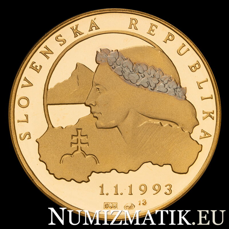 5th anniversary of the establishment of the Slovak Republic - gold medal - M. Kožuch