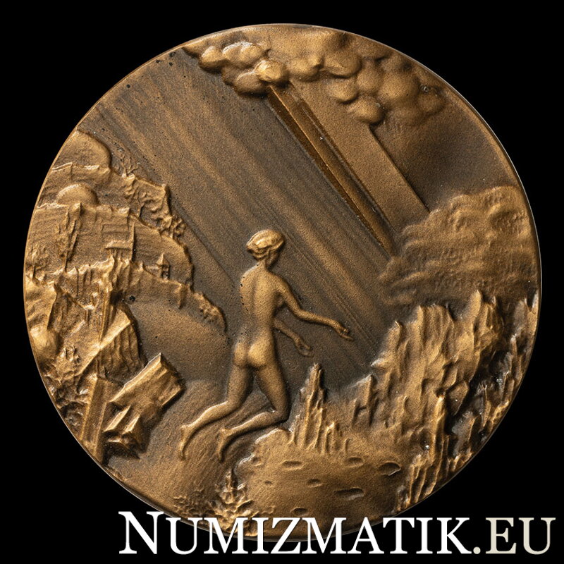 Svetlo - tombaková medaila - M. Polonský