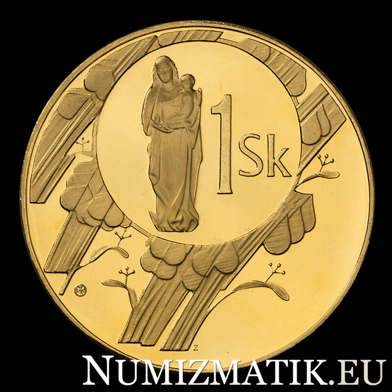 Začiatok razby mincí Slovenskej republiky- tombaková medaila - D. Zobek