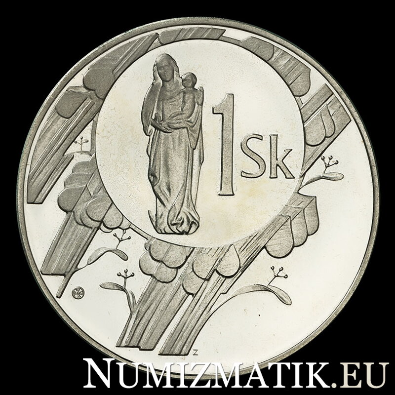 Začiatok razby mincí Slovenskej republiky- strieborná medaila - D. Zobek