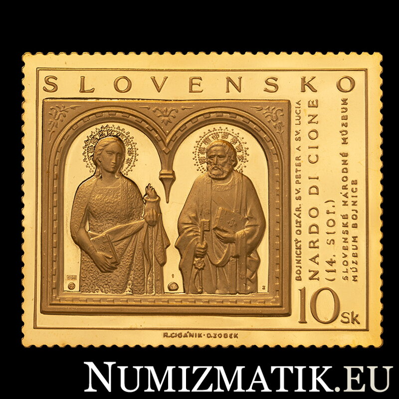 Bojnický oltár - zlatá známka