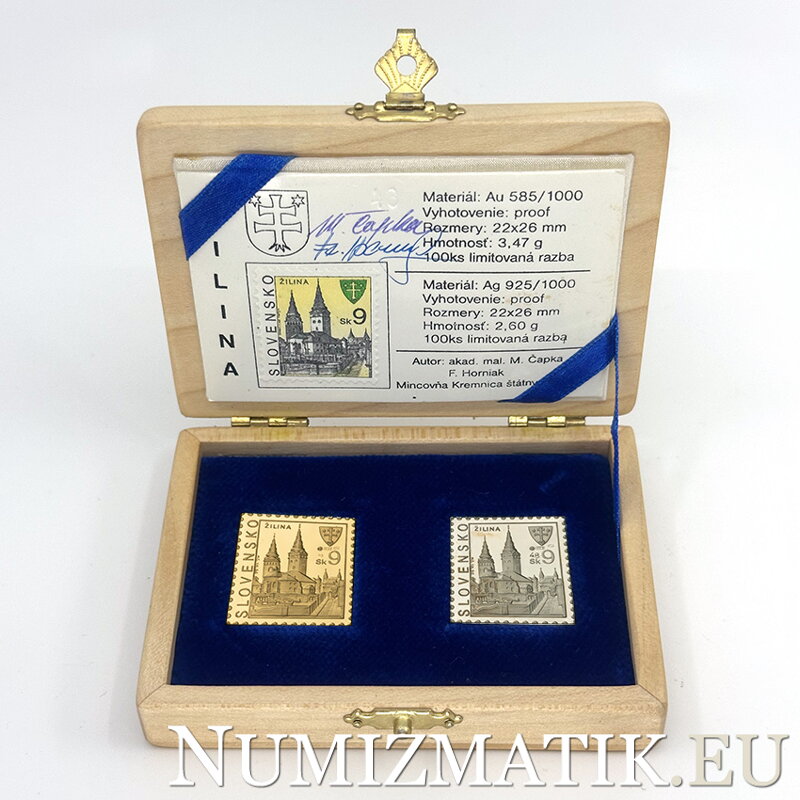 Žilina - zlatá a strieborná známka 
