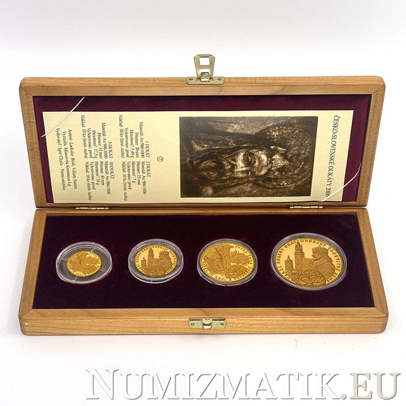 Česko - Slovenské dukáty 2006 - sada zlatých dukátov v etui
