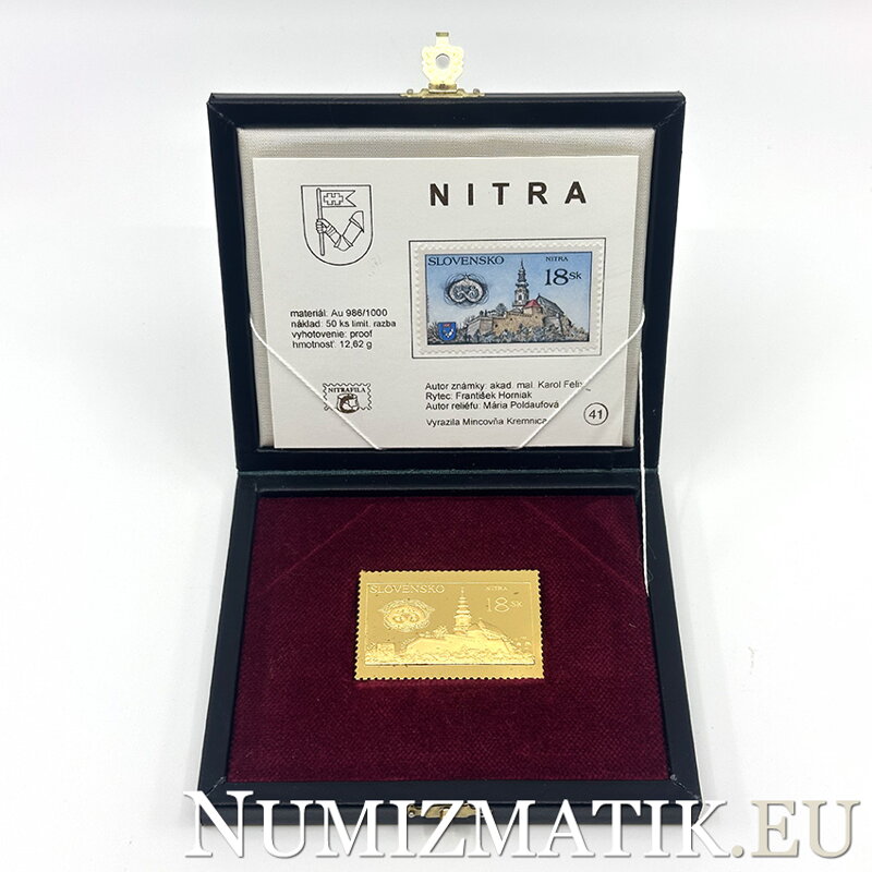 Nitra 18 Sk - zlatá známka