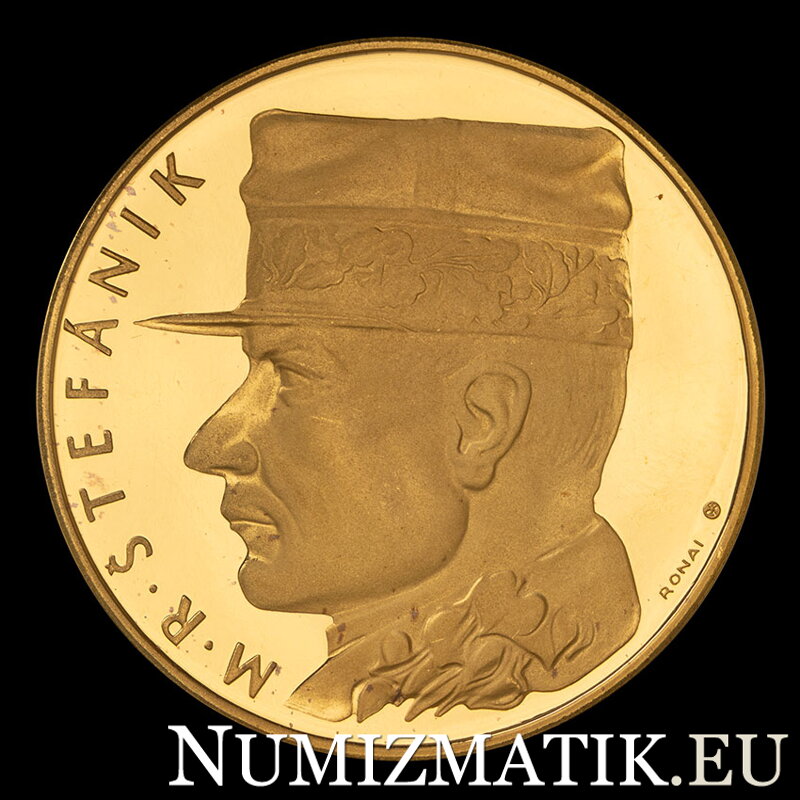 M. R. Štefánik - zlatá medaila, číslo 1 - M. Ronai