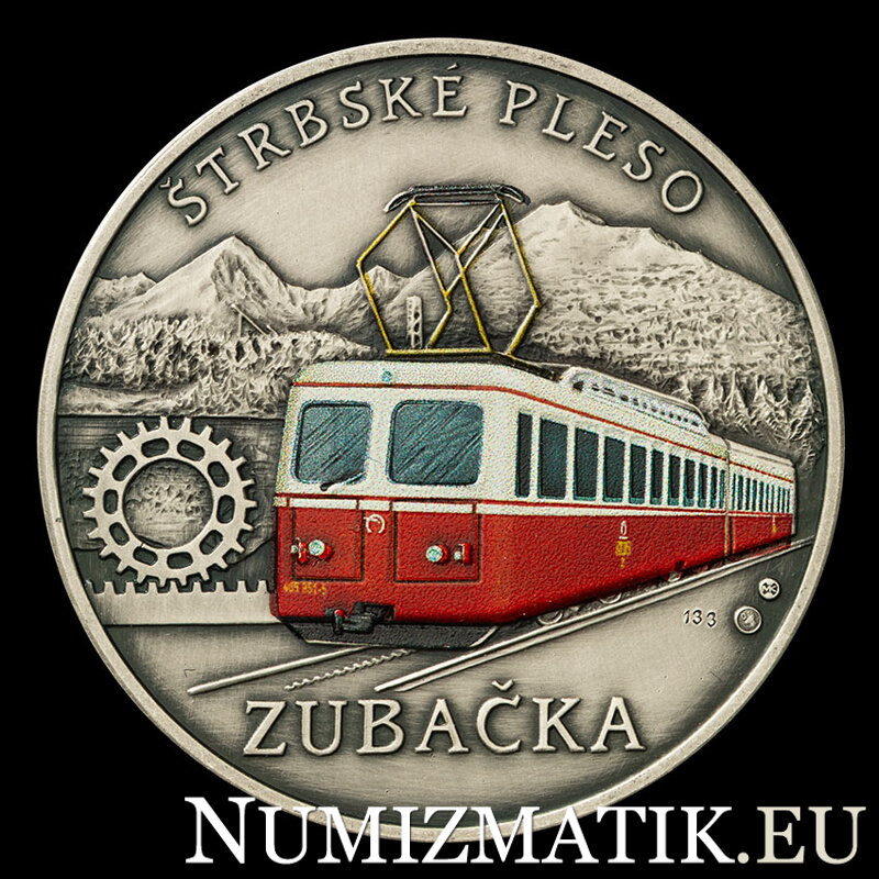Zubačka Štrbské pleso, technické pamiatky na Slovensku - strieborná medaila - Mgr. art. R. Lugár