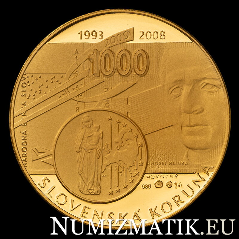 Od Koruny k Euru - zlatá medaila - Š. Novotný