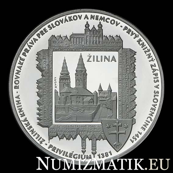 Žilina - ECU minca - D. Zobek, R. Lugár