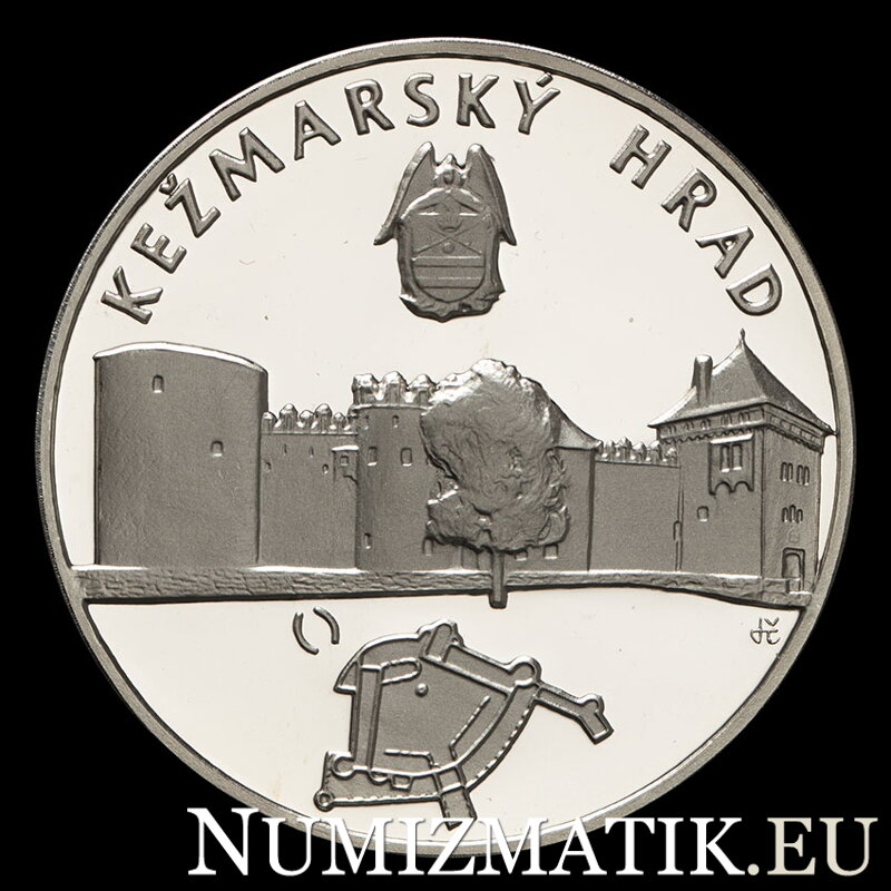 Kežmarský hrad - strieborná medaila - J. Černaj