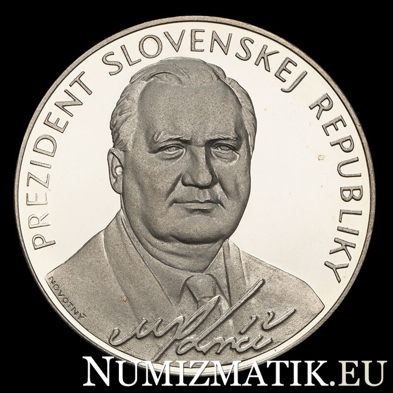 Michal Kováč, prezident SR - tombaková medaila - Š. Novotný