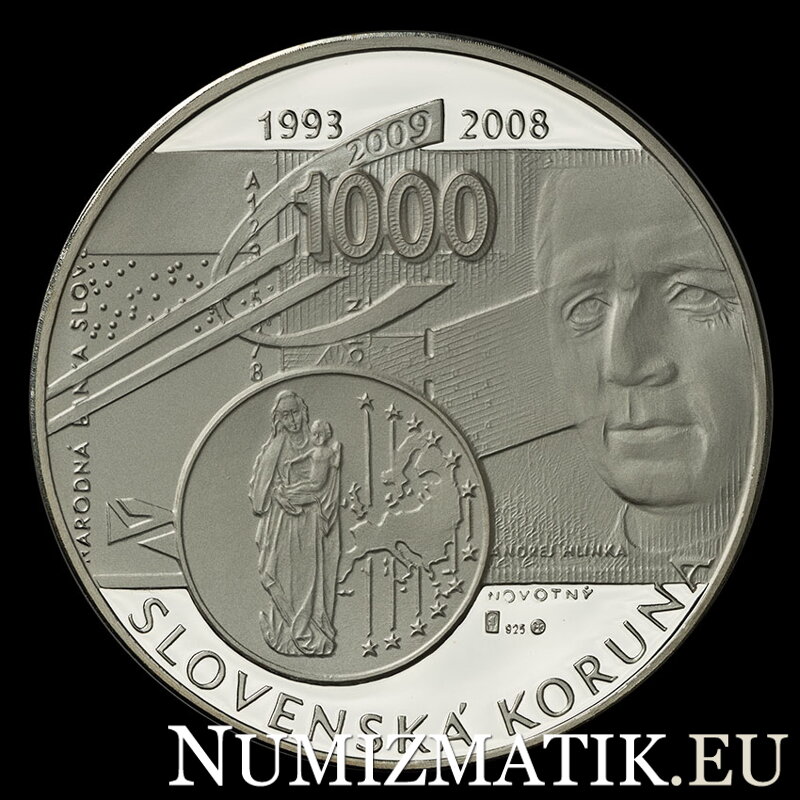 Od Koruny k Euru - strieborná medaila - Š. Novotný