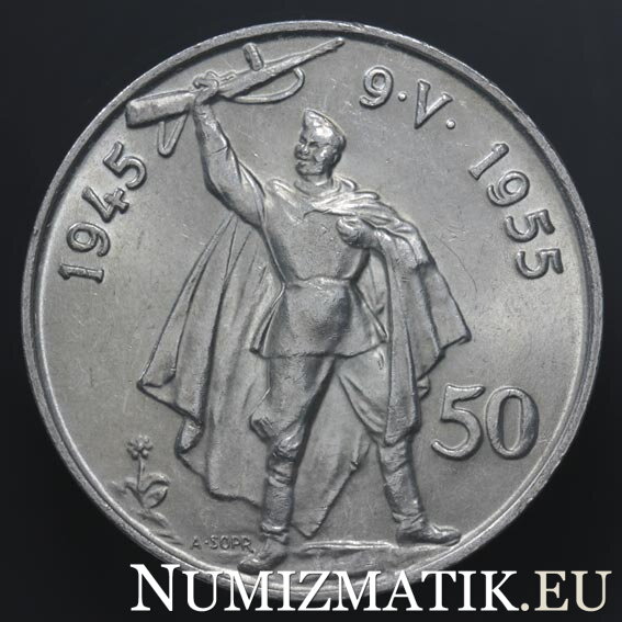 50 Kčs/1955 - Oslobodenie Československa - 10. výročie
