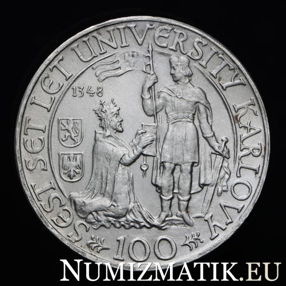 100 Kčs/1948 - Charles University - 600th anniversary