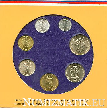 Sada obehových mincí ČSSR 1987