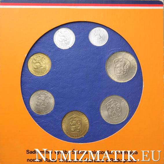 Coin set - CSSR 1986