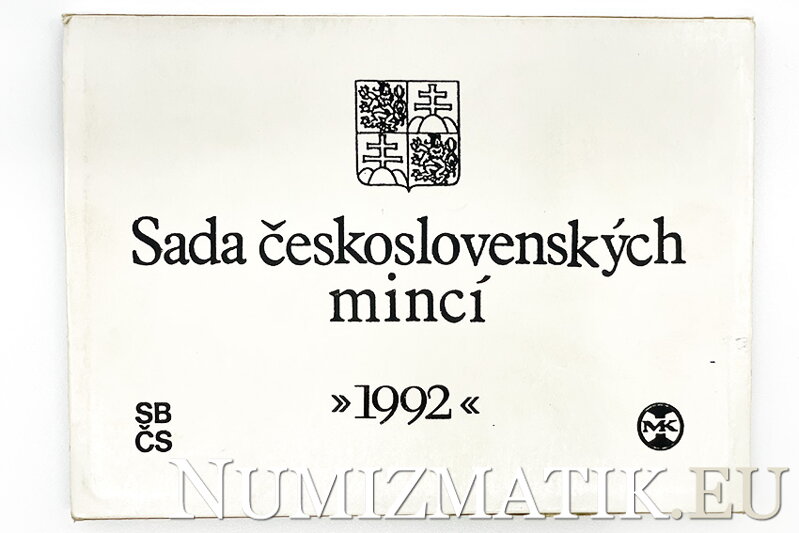 Sada obehových mincí ČSFR 1992