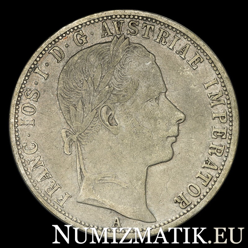 František Jozef I. - 1 Florin 1859 A variant bez bodky za REX