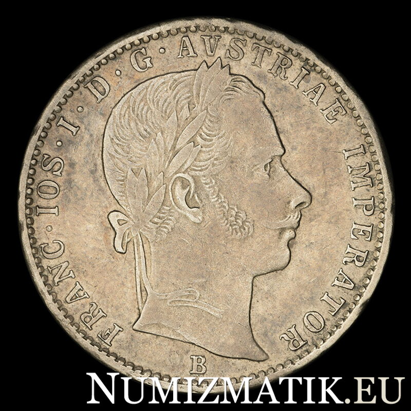 Francis Joseph I.- 1/4 Florin 1860 B