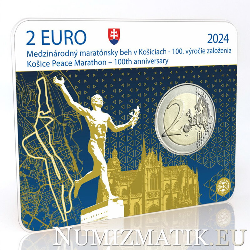 2 EURO/2024 - Medzinárodný maratónsky beh v Košiciach - 100. výročie založenia coincard