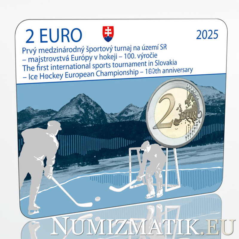 2 EURO/2025 - Majstrovstvá Európy v hokeji - 100. výročie prvého medzinárodného športového turnaja na území SR