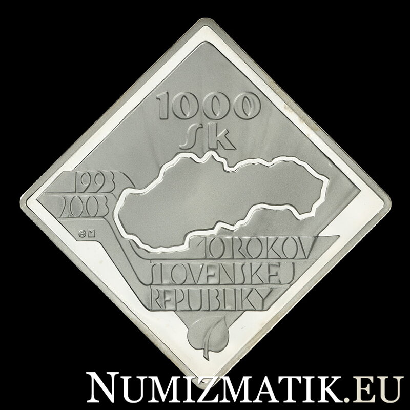 1000 Sk/2003 - Slovenská republika - 10. výročie vzniku 1000 Sk/2003 - Slovenská republika - 10. výročie vzniku