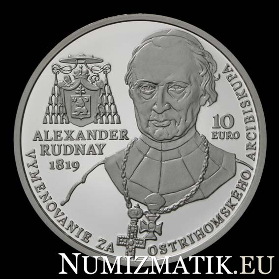 10 EURO/2019 - Alexander Rudnay - 200. výročie vymenovania za ostrihomského arcibiskupa -  BK