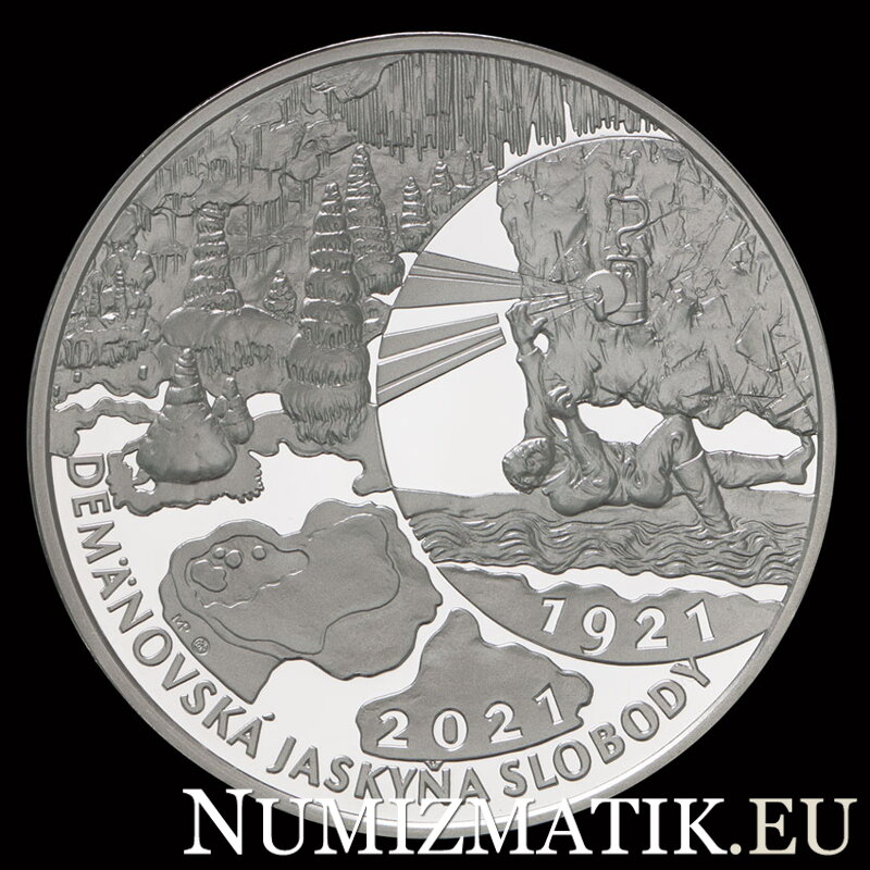 20 EURO/2021 - Objavenie Demänovskej jaskyne slobody - 100. výročie
