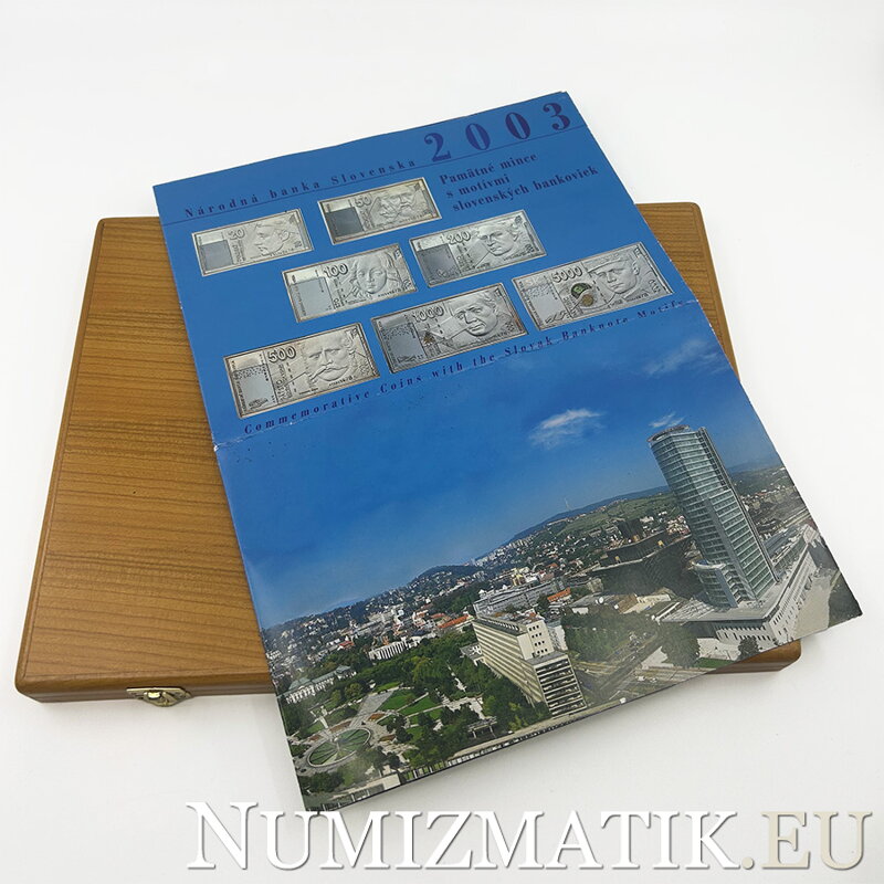 Set of commemorative coins with the motifs of Slovak banknotes Set of commemorative coins with the motifs of Slovak banknotes