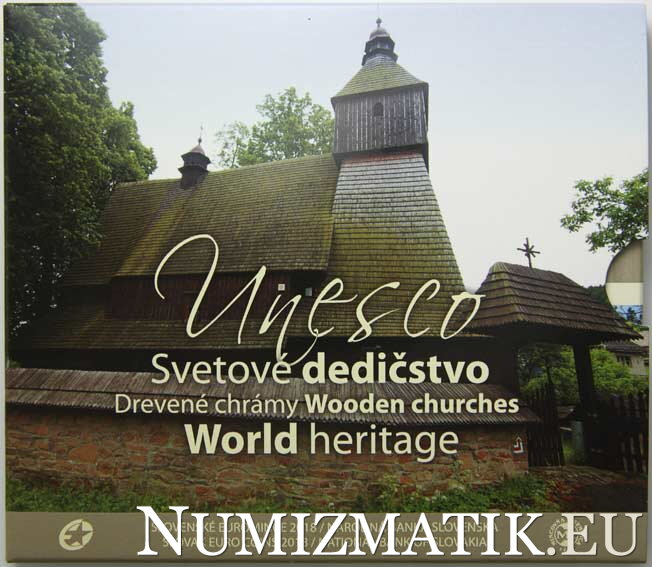 Sada mincí Slovenskej republiky 2018 - Drevené chrámy, svetové dedičstvo UNESCO