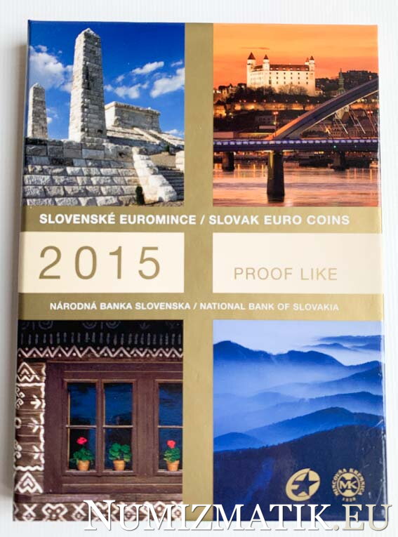 Coin set of Slovak republic 2015 - Slovak euro coins Proof Like