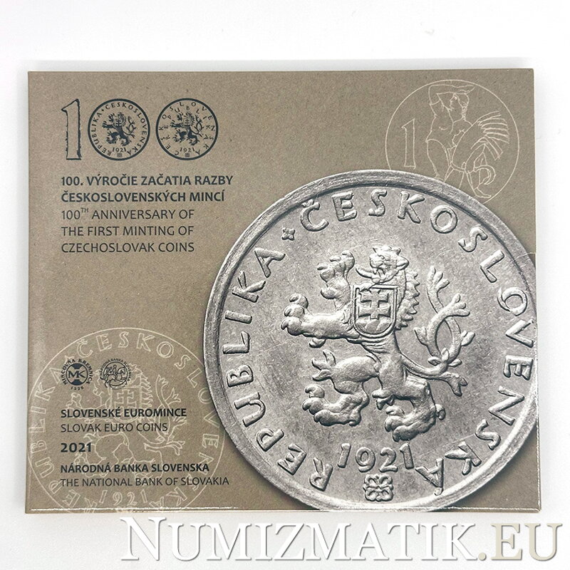 Sada mincí Slovenskej republiky 2021 - 100. výročie začatia razby československých mincí