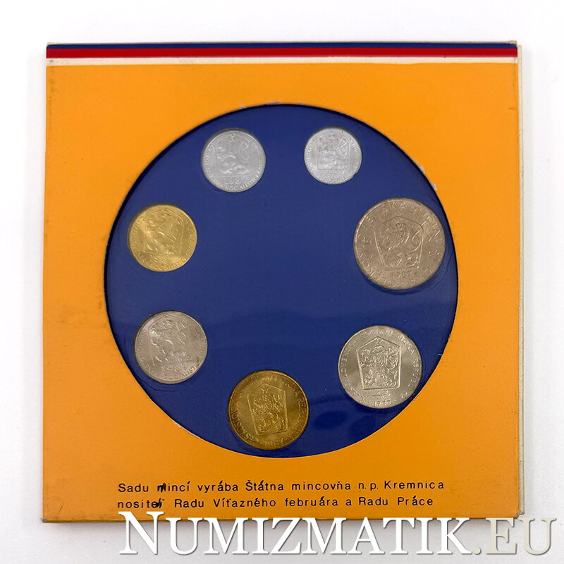Sada obehových mincí ČSSR 1987