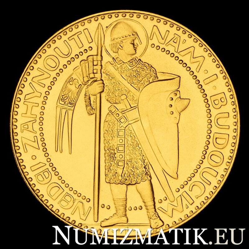 Jubilejný Svätováclavský dukát 1923 odrazok číslo 1 od Josefa Šejnostu