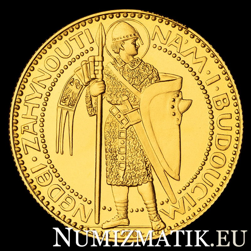 Jubilejný Svätováclavský dukát 1923 odrazok číslo 300 od Josefa Šejnostu Jubilejný Svätováclavský dukát 1923 odrazok číslo 300 od Josefa Šejnostu
