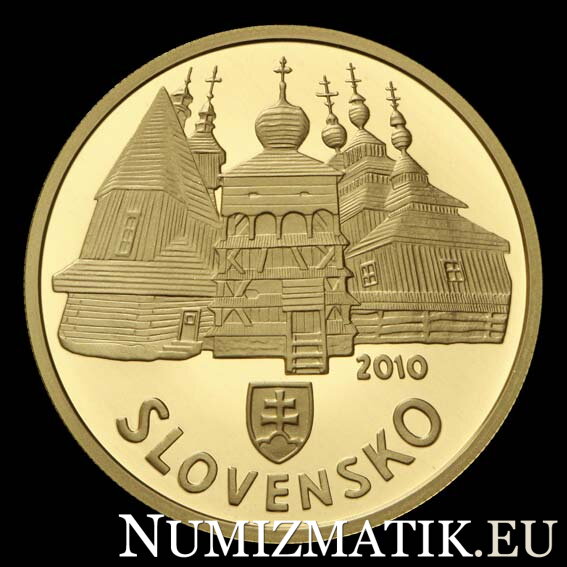 100 Euro/2010 - Drevené chrámy v slovenskej časti karpatského oblúka - Svetové kultúrne dedičstvo