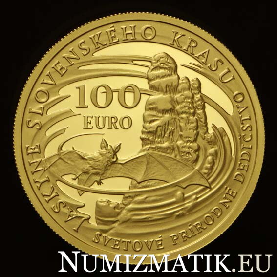 100 Euro/2017 - Svetové prírodné dedičstvo – Jaskyne Slovenského krasu