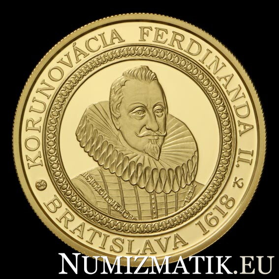 100 Euro/2018 - Ferdinand II. - 400. výročie korunovácie v Bratislave 100 Euro/2018 - Ferdinand II. - 400. výročie korunovácie v Bratislave