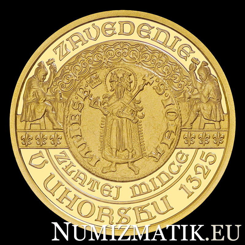 100 EURO/2025 - Zavedenie zlatej mince – florénu v Uhorsku – 700. výročie